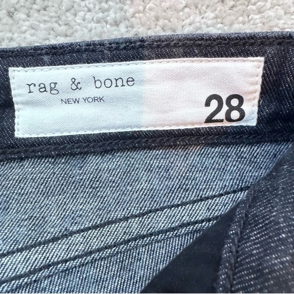 Rag & Bone Nina Coated Snake Jeans Black 28 - Picture 10 of 11